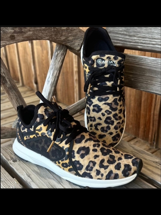 Ariat Shoes - Women's Ariat leopard print fuse tennis shoe